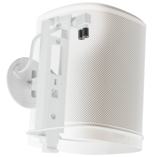 Wall Mount & Hidden Power for Sonos One & One SL, 7', White, With 1 Interconnect