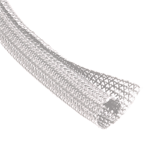 3/4" Dia. x 50' White Wire Braided Wrap Split Sleeving